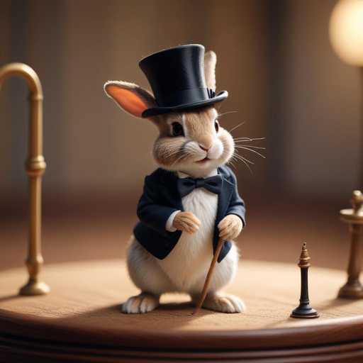 A Dapper Rabbit’s Curious Adventure