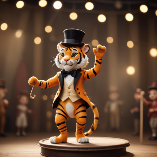 A Tiger in Tuxedo Takes the Stage!