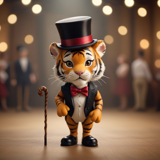 A Dapper Tiger Takes Center Stage