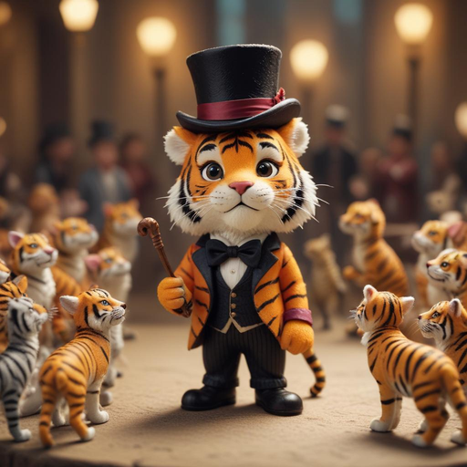 A Dapper Tiger Takes Center Stage