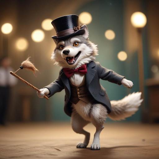 Wolf in a Suit Steals the Show with Whimsical Charm