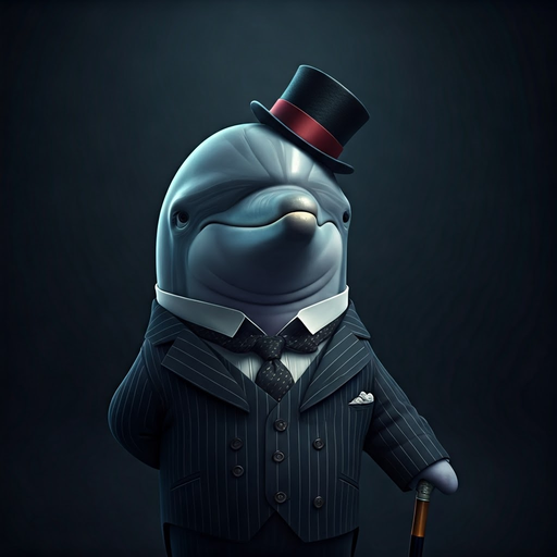 Dapper Dolphin: A Suitably Sophisticated Sea Creature