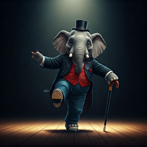 Elephant Tap Dances in Spotlight, Steals the Show!