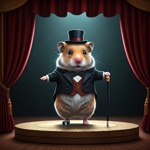 Tiny Tuxedo: Hamster Takes the Stage in Hilarious Fashion