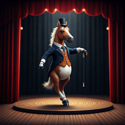 Horse in a Tuxedo Steals the Show!