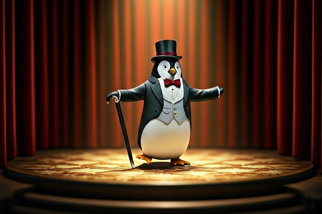 image from Tiny Characters, Big Dreams: A Penguin's Tap-Dancing Tale with Imagen-v3-fast