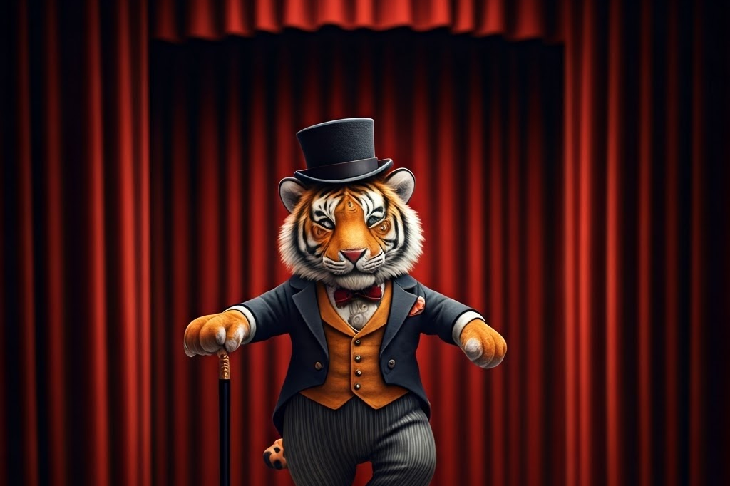 image from Tiny Tiger: A Miniature Masterpiece of Tap Dancing with Imagen-v3-fast