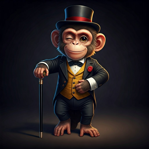 Chimp in a Tux: A Playful Twist on Sophistication