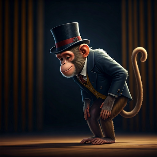 A Dapper Monkey Ready for the Spotlight