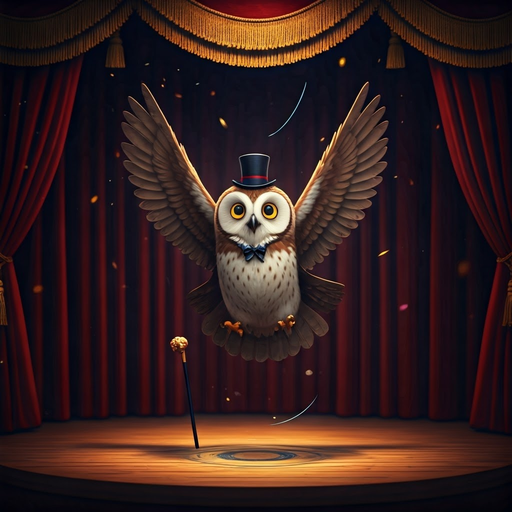 A Dapper Owl Takes the Stage!