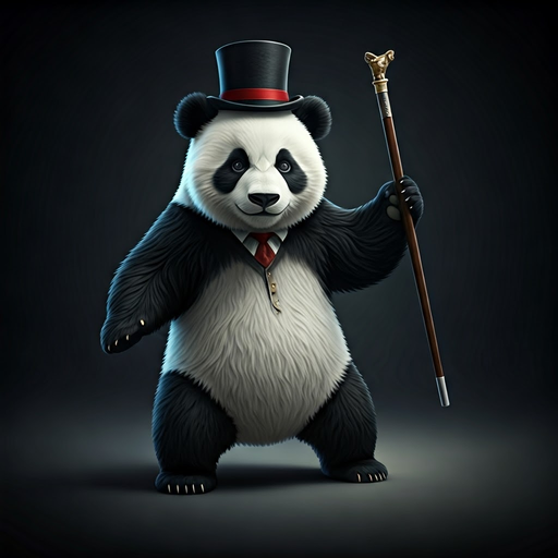 The Dapper Panda: A Whimsical Tale of Style and Intrigue