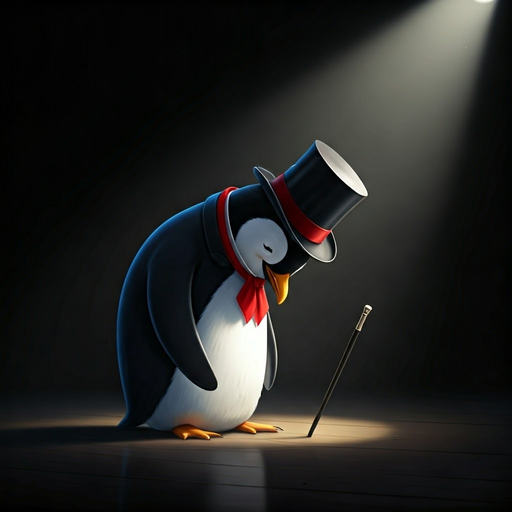 The Penguin’s Pondering: A Whimsical Tale of Solitude