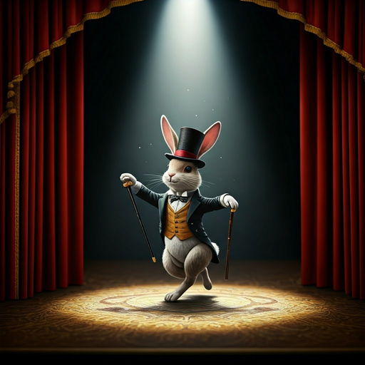 A Dapper Rabbit Takes Center Stage