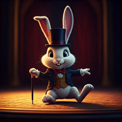 A Dapper Rabbit Takes the Stage