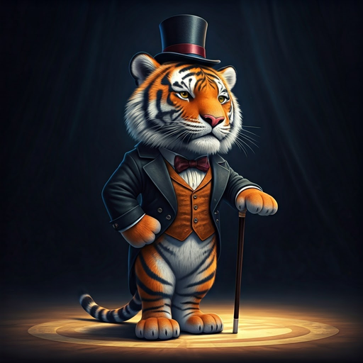 The Tuxedoed Tiger Takes the Stage