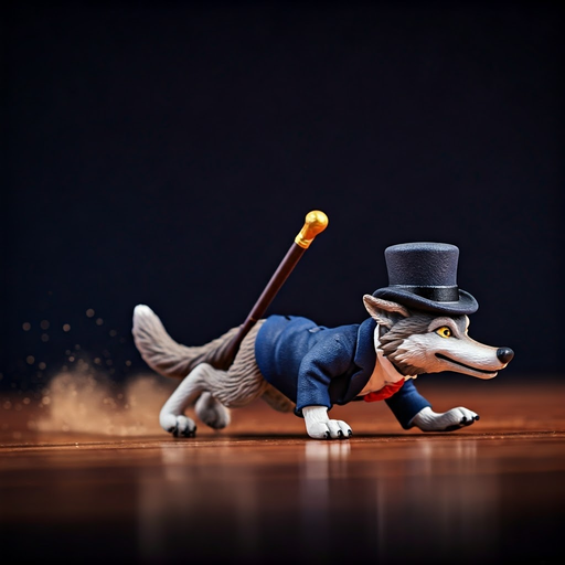 Suit Up, Wolf! This Figurine’s Got Moves