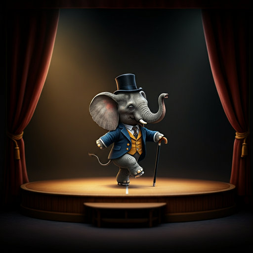 Elephant Takes Center Stage in Whimsical Tap Dance Performance