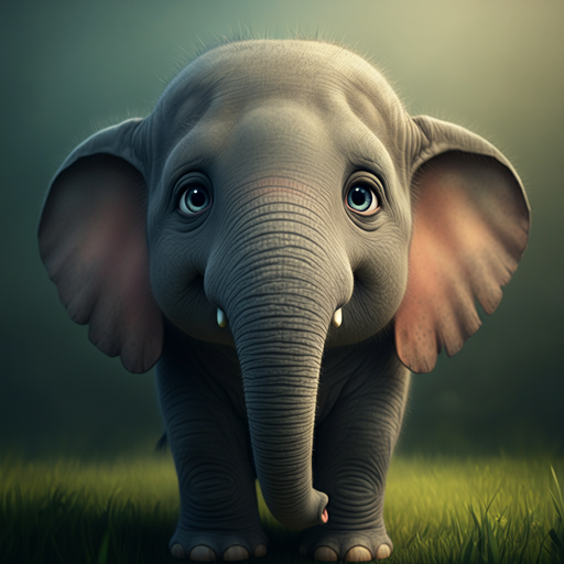 Baby Elephant’s Innocent Gaze Captures Hearts