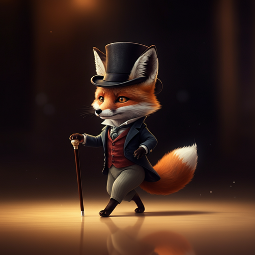 A Fox in the Spotlight: Whimsical Elegance Takes the Stage