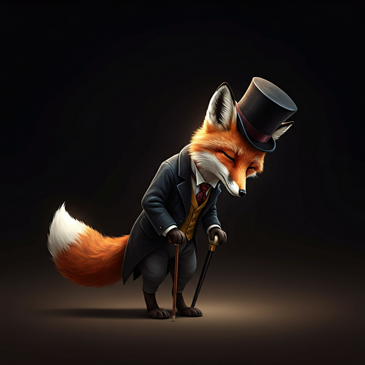 A Gentleman of the Woods: A Fox in Contemplation