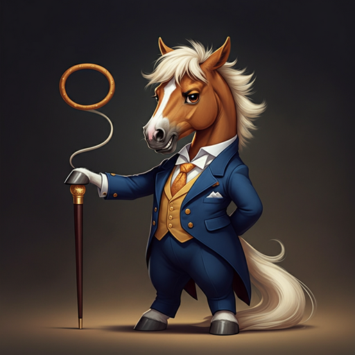 Equine Elegance: A Horse in a Suit Takes Center Stage