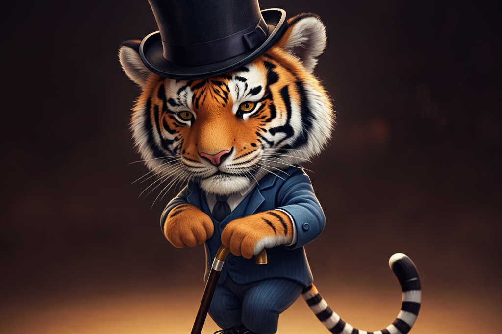 image from Tiny Tiger: A Miniature Masterpiece of Tap Dancing with Imagen-v3