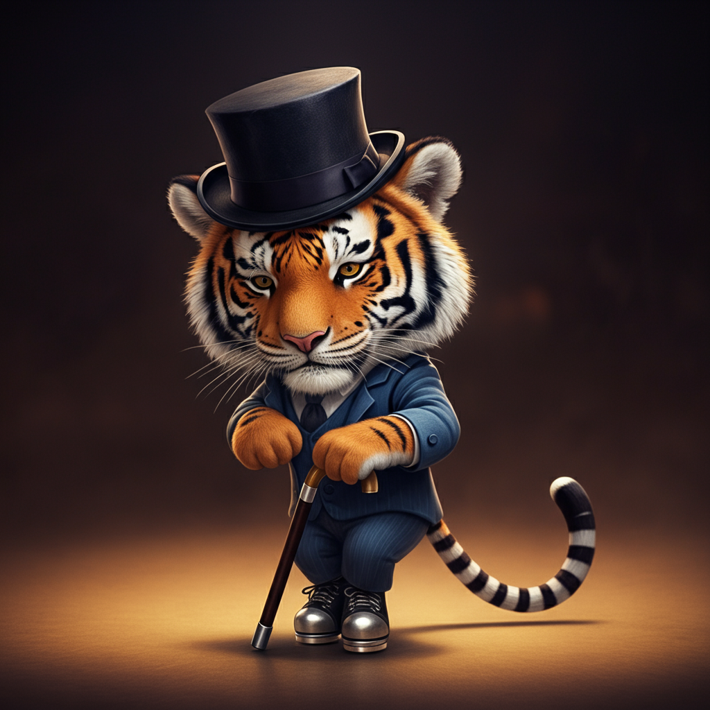 Tiny Tiger: A Miniature Masterpiece of Tap Dancing with Imagen-v3