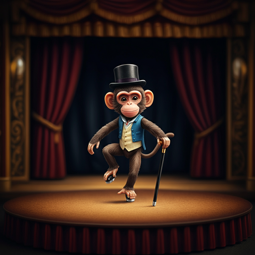 Monkey Business: Tap Dancing in a Top Hat!