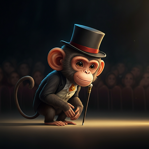 A Dapper Monkey Takes the Stage