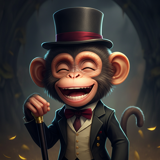 Tuxedoed Monkey Finds the Fun in the Forest