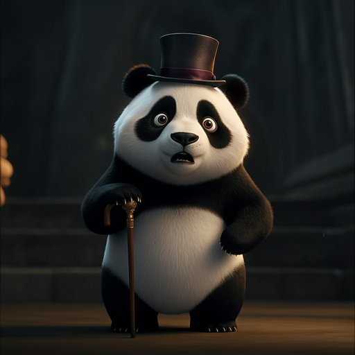 A Top-Hatted Panda’s Mysterious Surprise