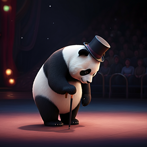 A Panda’s Melancholy on Stage