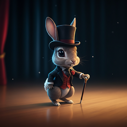 A Dapper Rabbit Takes the Stage