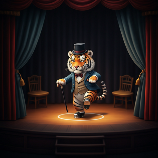 Tiger Takes the Stage in a Whimsical Tap-Dancing Extravaganza!