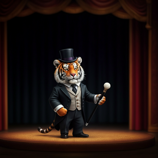 The Tiger Takes the Stage: A Night of Mystery and Laughter