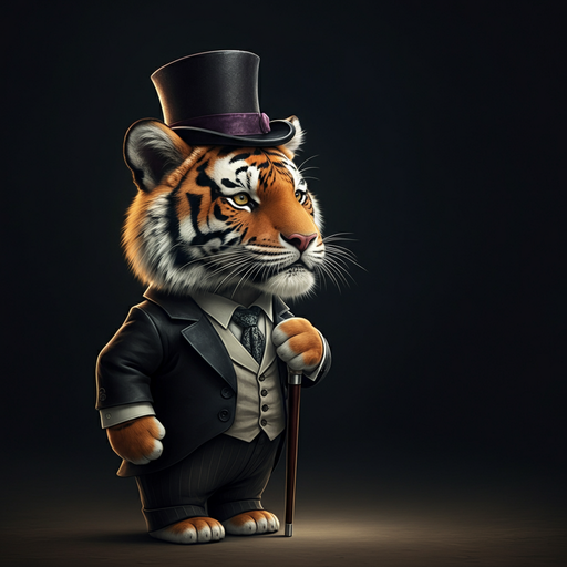 The Dapper Tiger: A Whimsical Tale of Confidence