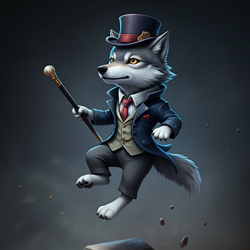 A Wolf in a Suit Takes Flight!